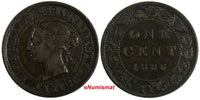 Canada Victoria Bronze 1886  1 Cent KM# 7 (17 504)