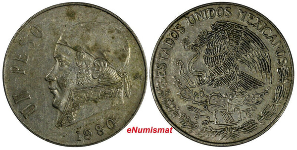 Mexico ESTADOS UNIDOS MEXICANOS 1980 1 Peso KM# 460 (17522)N/R