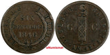HAITI Copper 1846 // AN 43  6 Centimes Ex.Wolfgang Schuster Coll.KM# 28 (17 549)
