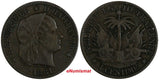 Haiti Copper 1881 1 Centime Paris Mint KM# 42 Ex.Wolfgang Schuster Coll.(17 593)