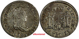 Mexico SPANISH COLONY Ferdinand VII Silver 1821 Mo JJ 1/2 Real XF KM# 74 (17613)