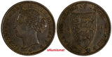 Jersey Victoria Bronze 1894 1/12 Shilling Mintage-180,000 30.5 mm KM# 8 (17 646)