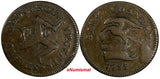 Isle Of Man Copper 1733 1 Penny Mintage-72,000 28mm .ch.VF Condit KM# 5 (17 783)