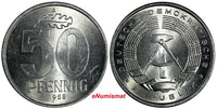 Germany - Democratic Republic Aluminium 1958 A 50 Pfennig UNC KM# 12.1(17 789)