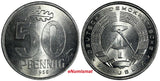 Germany - Democratic Republic Aluminium 1958 A 50 Pfennig UNC KM# 12.1(17 789)