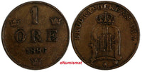 SWEDEN Oscar II (1872-1907) Bronze 1886 1 ORE Extra Large letters KM# 750 (819)