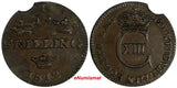 Sweden Carl XIII Copper 1812 1/12 Skilling  KM# 584 (17 873)