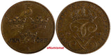 Sweden Gustaf V Bronze 1924 5 Ore Large Cross  27mm KM# 779.2 (17 908)