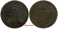 Sweden Frederick I Copper 1746 1 Ore, S.M.Avesta mint. KM# 416.1 (17 916)