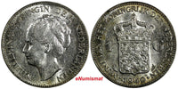 Netherlands Wilhelmina I Silver 1940 1 Gulden KM# 161.1 (17 928)