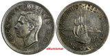 South Africa George VI Silver 1952 5 Shillings aUNC Light Toned KM# 41 (18 644)