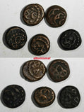 India - Dutch PULICAT Copper cash Coin struck 1646 KM# 35 RANDOM PICK (1 COIN)