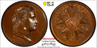 France Copper Specimen Medal  (1880-DT) Napoleon I Legion d’Honneur PCGS UNC DET
