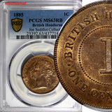 British Honduras Bronze 1885 1 Cent PCGS MS63 RB Mintage-72,000 KM# 6 (13)