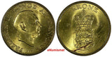 Denmark Frederik IX Aluminum-Bronze 1948 1 Krone aUNC /UNC KM# 837.1 (17 267)