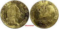 Denmark Frederik V Gold 1761 VH W 12 Mark Ducat Courant 3.11 g. XF KM#587.3 (25)