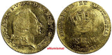 Denmark Frederik V Gold 1761 VH W 12 Mark Ducat Courant 3.11 g. XF KM#587.3 (25)