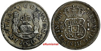 Mexico SPANISH COLONY Ferdinand VI Silver 1750 Mo M 1 Real VF/XF KM# 76.1