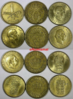 DENMARK LOT OF 6 COINS 1926-1958 1 KRONE KM# 837.2 ;KM# 824.1 ;KM# 835 ;KM#824.2