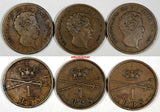 DENMARK Copper LOT OF 3 COINS 1842 FK VS 1 Rigsbankskilling KM# 726.1