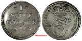Denmark Christian V (1670-1699) Silver 1672 GK 1 Mark Dansk SCARCE KM# 342.1