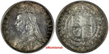 Great Britain Victoria (1837-1901) Silver 1887 1/2 Crown ch.XF/AU KM# 764 (239)