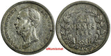 Netherlands William II Silver 1848 25 Cents KM# 76 (18 038)