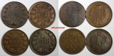 Finland Nicholas II Copper LOT OF 4 COINS 1916 10 Penniä KM# 14 (18 106)