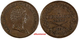 Sweden Carl XIV Johan Copper 1836 1 Skilling 27,8 mm aUNC Cond KM# 642 (18 122)