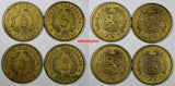 Finland Aluminum-Bronze LOT OF 4 COINS 1933-1940 S 5 Markkaa KM# 31 (18 184)