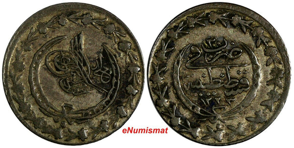 Turkey Mahmud II Silver AH1223//30 (1837) 20 Para Konstantiniyye Mint KM# 596(5)