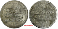 Turkey Mahmud II Silver AH1223//7 (1814) Kurush 33 mm KM# 560 (18 200)