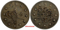 Turkey  Abdul Hamid II Silver AH1293//28 (1902) Kurush Toning KM# 735 (18 213)