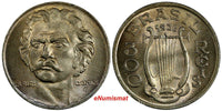 Brazil Copper-Nickel 1936 300 Reis GEM BU .Toned KM# 538 (18 231)