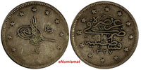 Turkey Mehmed V Silver AH1327//3 (1911) 2 Kurush Toning KM# 749 (18 272)