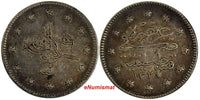 Turkey Mehmed V Silver AH1327//2 (1910) 2 Kurush Toning KM# 749 (18 274)