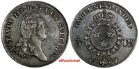 Sweden Gustaf III  Silver 1797 OL 1/3 Riksdaler Mintage-461,000 KM# 525 (18 302)