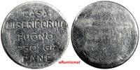 ITALY .HOUSE OF MERCY GOOD BREAD TOKEN 250 GR .ALUMINUM.34mm (18 325)