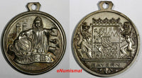 GERMANY Silvered Bronze Munchen Bayern Medal Deschler 1939/1940 37mm+Loop (358)