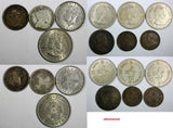 Hong Kong Silver Copper LOT OF 10 COINS 1902-1972 (18 417)