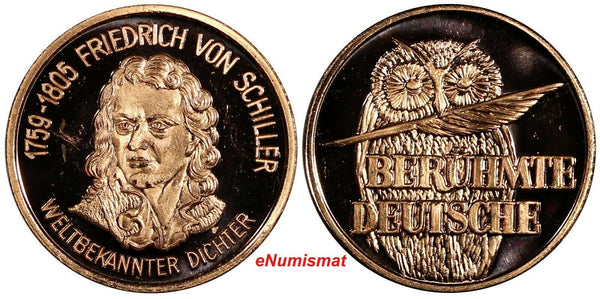 Germany Bronze Medal Johann Christoph Friedrich Von Schiller 1759-1805 (18 436)