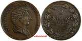 Sweden Carl XIV Johan Copper 1840 2 Skilling Mintage-69,000 KM# 643 (18 454)