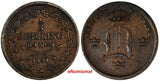 Sweden Oscar I Copper 1851 1/3 Skilling Mintage-537,840 KM# 657 (18 556)