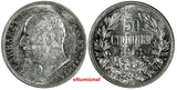 Bulgaria Silver 1913 50 Stotinki aUNC Condition KM# 30 (18 572)