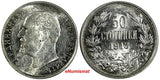 Bulgaria Silver 1913 50 Stotinki aUNC Condition KM# 30 (18 573)