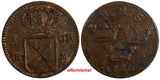 Sweden Frederick I Copper 1720 KM 1 Ore  OVERSTRUCK on 1 Daler KM# 383.1(18 678)