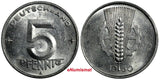 Germany - Democratic Republic Aluminum 1950 A 5 Pfennig aUNC KM# 2 (18 715)