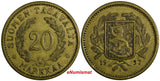 Finland Aluminum-Bronze 1937 20 Markkaa 31mm Mintage-510,000 KM# 32 (18 722)