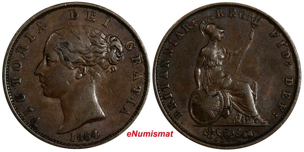 Great Britain Victoria Copper 1854 1/2 Penny KM# 726 (18 754)