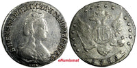 RUSSIA CATHERINE II Silver 1789 SPB 15 KOPECKS SCARCE VF	C# 62c (96)